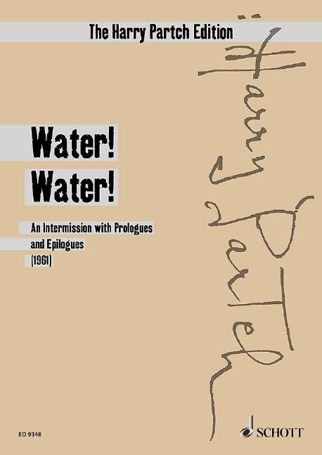 Water! Water! An Intermission with Prologues and Epilogues 帕奇 開場白 總譜 朔特版 | 小雅音樂 Hsiaoya Music