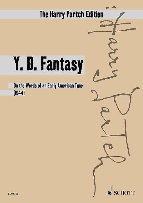 Y. D. Fantasy (Yankee Doodle Fantasy) On the Words of an Early American Tune 帕奇 幻想曲 幻想曲 歌調 總譜 朔特版 | 小雅音樂 Hsiaoya Music