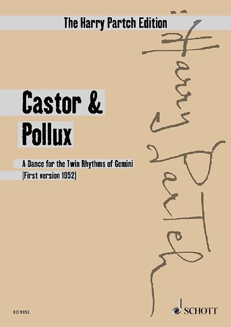 Castor & Pollux A Dance for the Twin Rhythms of Gemini (1st Version 1952)) 帕奇 舞曲 節奏 總譜 朔特版 | 小雅音樂 Hsiaoya Music
