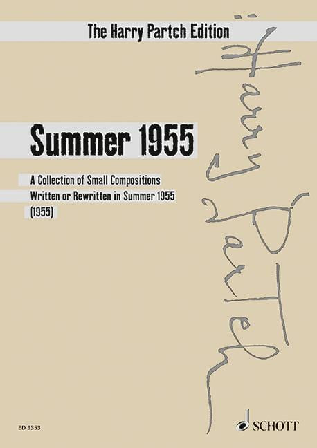 Summer 1955 A Collection of Small Compositions Written or Rewritten in Summer 1955 帕奇 把位 總譜 朔特版 | 小雅音樂 Hsiaoya Music