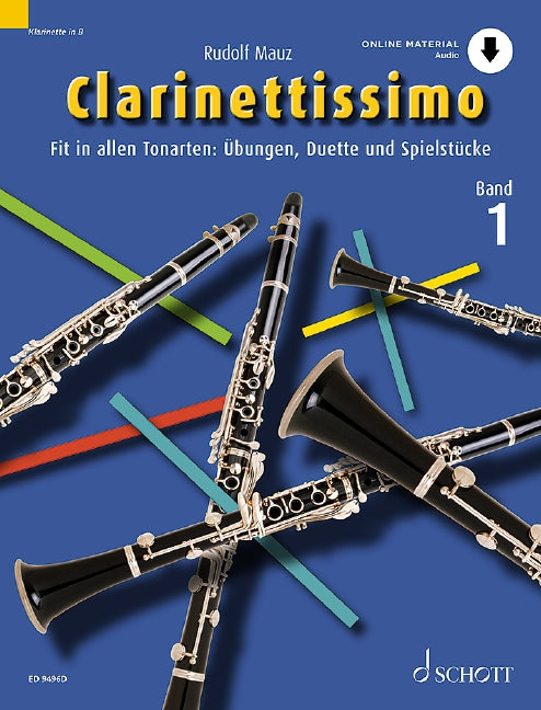 Clarinettissimo Band 1 Fit in allen Tonarten: Übungen, Duette und Spielstücke 二重奏 豎笛 2把 朔特版 | 小雅音樂 Hsiaoya Music