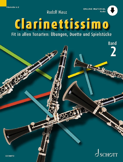 Clarinettissimo Band 2 Fit in allen Tonarten: Übungen, Duette und Spielstücke 二重奏 豎笛 2把 朔特版 | 小雅音樂 Hsiaoya Music