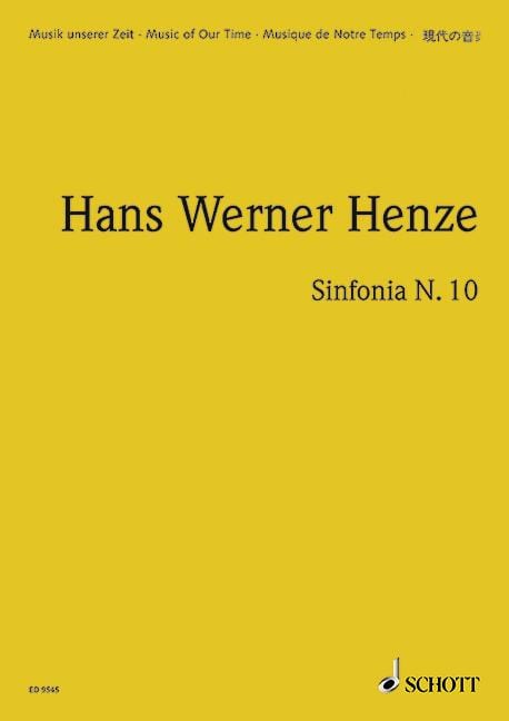 Sinfonia N. 10 in four movements for large orchestra 亨采 交響曲 樂章 管弦樂團 總譜 朔特版 | 小雅音樂 Hsiaoya Music