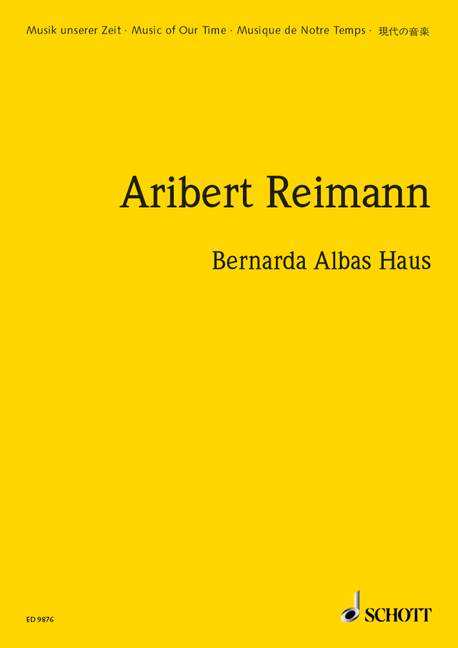Bernarda Albas Haus Opera in three acts 萊曼 歌劇 總譜 朔特版 | 小雅音樂 Hsiaoya Music