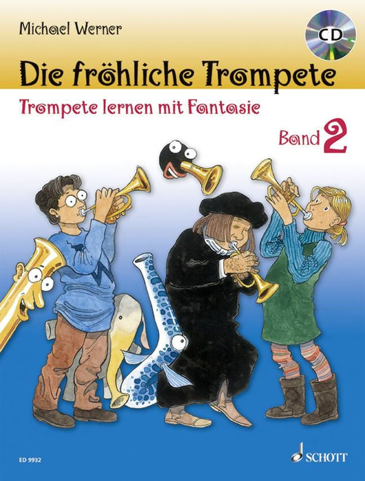 Die fröhliche Trompete Band 2 Vol. 2 + performance book 魏爾納 小號教材 朔特版 | 小雅音樂 Hsiaoya Music