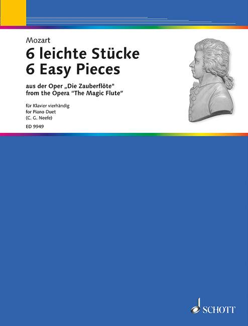 6 Easy Pieces from the Opera The Magic Flute arranged by Christian Gottlob Neefe 莫札特 小品 歌劇魔笛改編 4手聯彈(含以上) 朔特版 | 小雅音樂 Hsiaoya Music