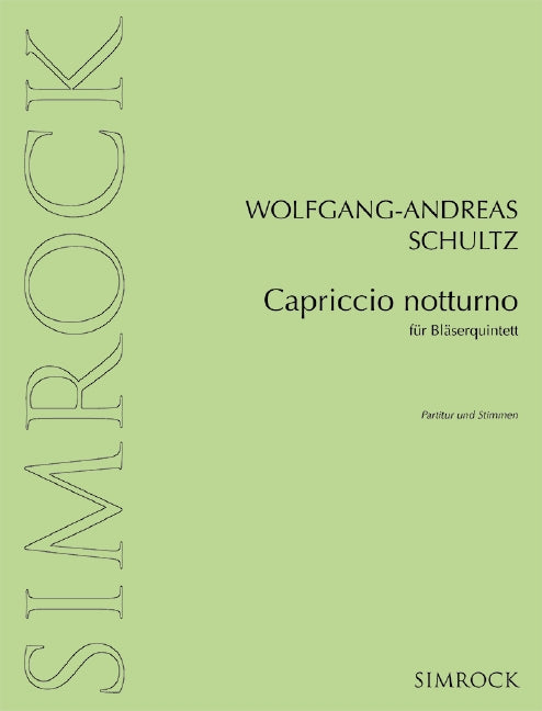 Capriccio notturno 舒爾次沃夫岡－安德雷阿斯 木管五重奏 隨想曲 博浩版 | 小雅音樂 Hsiaoya Music