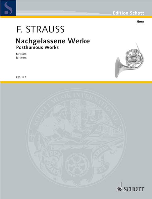 Nachgelassene Werke 17 Konzertetüden 史特勞斯．弗朗茲 音樂會練習曲 法國號 1把以上 歐伊倫堡版 | 小雅音樂 Hsiaoya Music