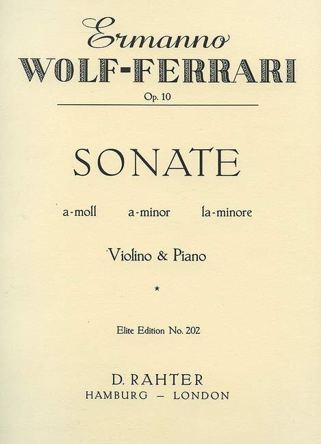 Sonata in A Minor op. 10 沃爾夫－菲拉利 奏鳴曲 小調 小提琴加鋼琴 | 小雅音樂 Hsiaoya Music