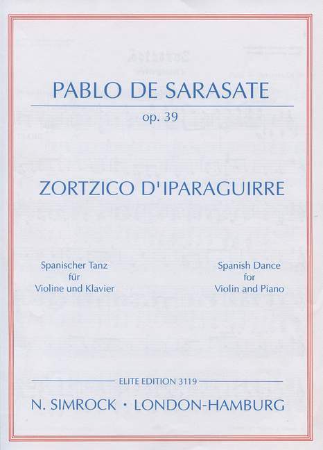 Zortzico d'Iparaguirre op. 39 Spanish Dance 舞曲 小提琴加鋼琴 | 小雅音樂 Hsiaoya Music