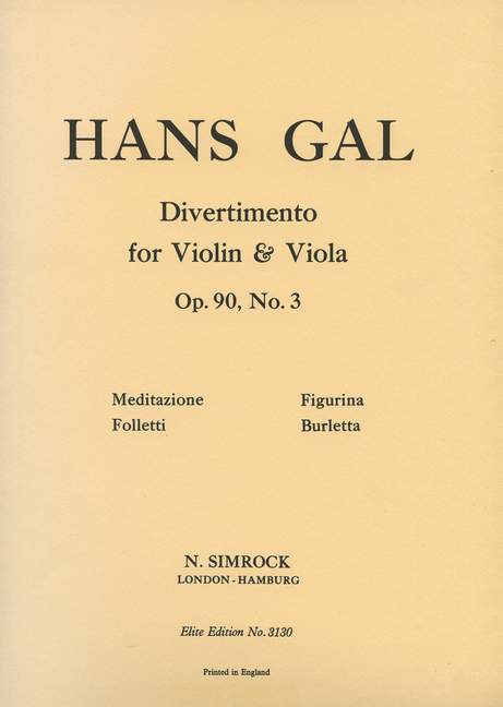 Divertimento in C op. 90/3 加爾 弦樂二重奏 嬉遊曲 | 小雅音樂 Hsiaoya Music