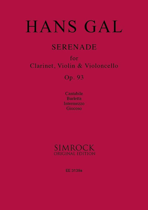 Serenade op. 93 加爾 小夜曲 總譜 | 小雅音樂 Hsiaoya Music