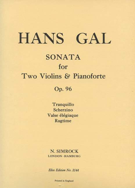Sonata op. 96 加爾 奏鳴曲 雙小提琴加鋼琴 | 小雅音樂 Hsiaoya Music