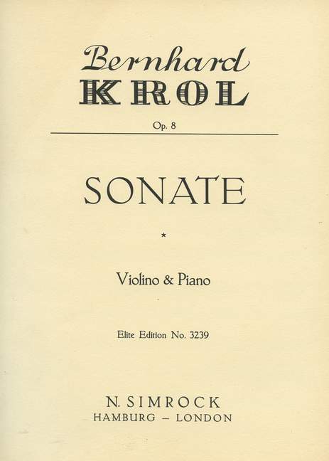 Sonata op. 8 克羅爾 奏鳴曲 小提琴加鋼琴 | 小雅音樂 Hsiaoya Music
