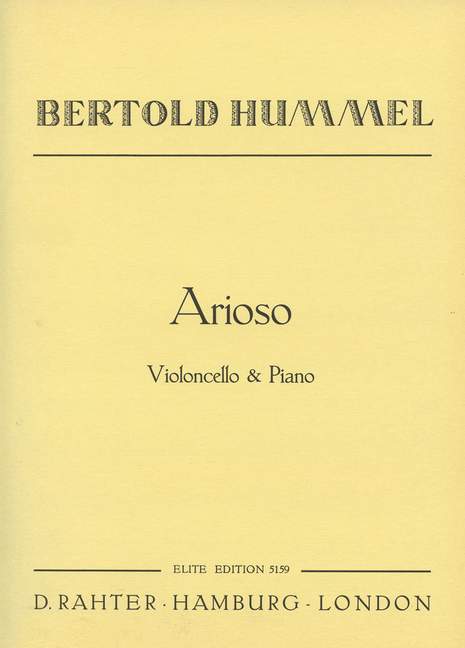 Arioso 胡麥爾．貝托爾德 大提琴加鋼琴 | 小雅音樂 Hsiaoya Music
