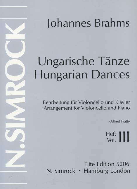 Hungarian Dances Vol. 3 No. 11-16 布拉姆斯 匈牙利舞曲 大提琴加鋼琴 | 小雅音樂 Hsiaoya Music