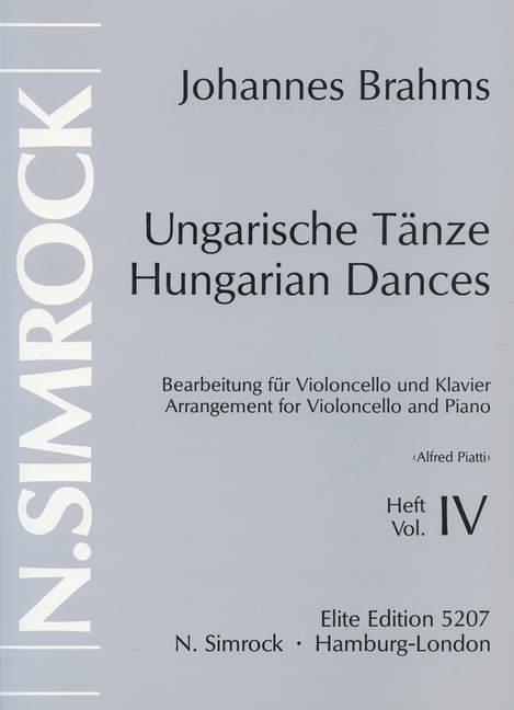 Hungarian Dances Vol. 4 No. 17-21 布拉姆斯 匈牙利舞曲 大提琴加鋼琴 | 小雅音樂 Hsiaoya Music