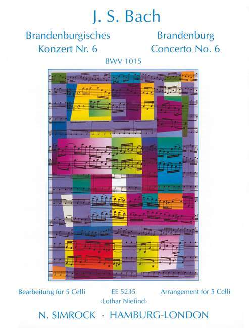 Brandenburg Concerto No. 6 BWV 1015 巴赫約翰‧瑟巴斯提安 布蘭登堡協奏曲 大提琴 3把以上 | 小雅音樂 Hsiaoya Music