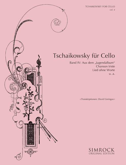 Tchaikovsky for Cello Band 4 柴科夫斯基．彼得 大提琴 大提琴加鋼琴 | 小雅音樂 Hsiaoya Music