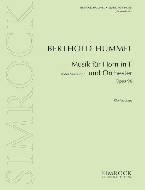 Musik für Horn und Orchester op. 96a 胡麥爾．貝托爾德 法國號 法國號 (含鋼琴伴奏) | 小雅音樂 Hsiaoya Music