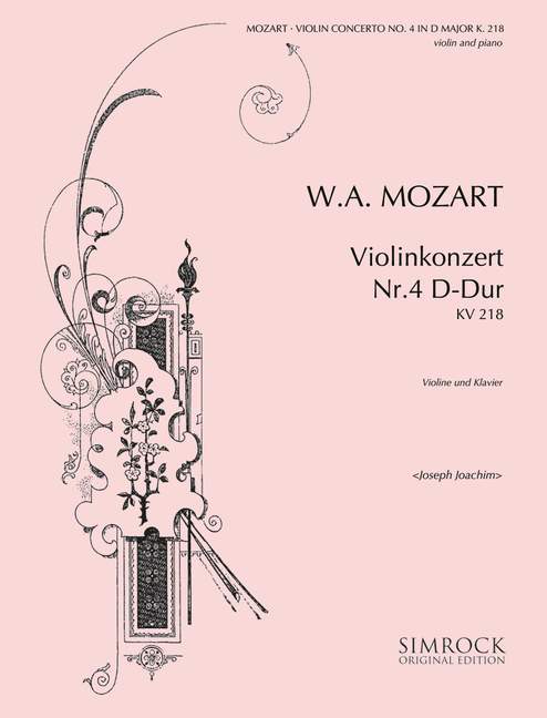 Violin Concerto No. 4 D Major K 218 莫札特 小提琴協奏曲 大調 小提琴加鋼琴 | 小雅音樂 Hsiaoya Music