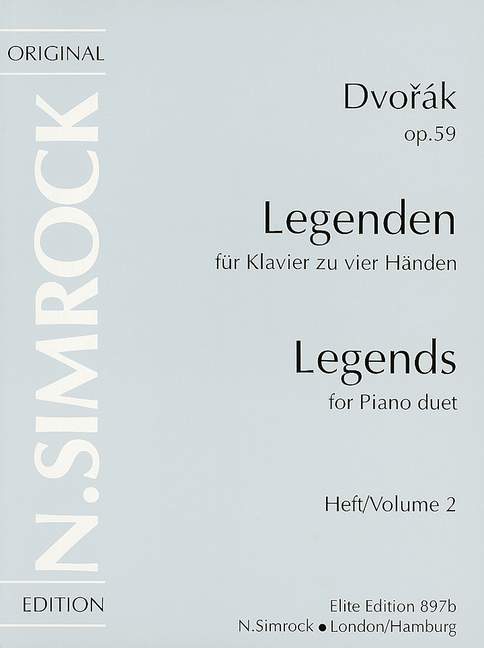 Legends op. 59 Vol. 2 德弗札克 傳說曲 4手聯彈(含以上) | 小雅音樂 Hsiaoya Music