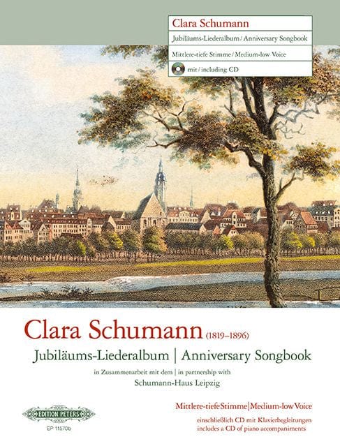 Clara Schumann Anniversary Songbook (Medium-Low Voice) 舒曼克拉拉 低音 彼得版 | 小雅音樂 Hsiaoya Music