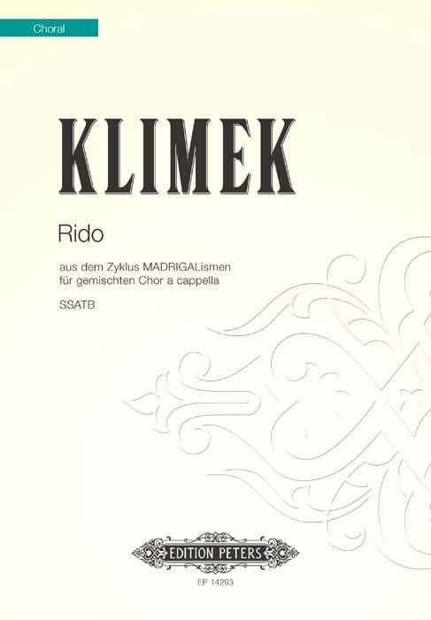 Rido (from Madrigalismen) 彼得版 | 小雅音樂 Hsiaoya Music