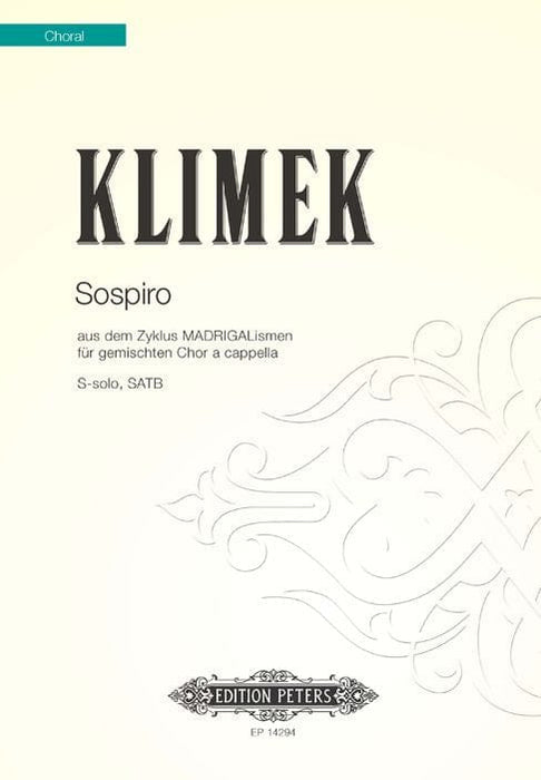 Sospiro (from Madrigalismen) 彼得版 | 小雅音樂 Hsiaoya Music