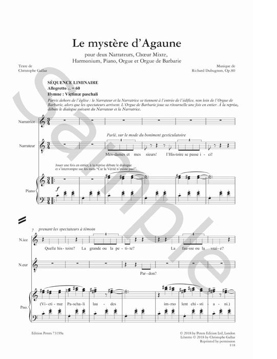Le Mystère d'Agaune 彼得版 | 小雅音樂 Hsiaoya Music