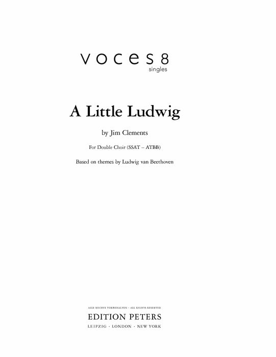 A Little Ludwig based on themes by Ludwig van Beethoven 貝多芬 彼得版 | 小雅音樂 Hsiaoya Music