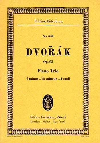 Piano Trio F minor op. 65 B 130 德弗札克 鋼琴三重奏小調 總譜 歐伊倫堡版 | 小雅音樂 Hsiaoya Music