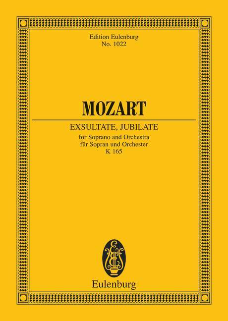 Exsultate, jubilate KV 165 Motet 莫札特 經文歌 總譜 歐伊倫堡版 | 小雅音樂 Hsiaoya Music