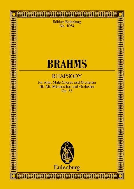 Rhapsody op. 53 布拉姆斯 狂想曲 總譜 歐伊倫堡版 | 小雅音樂 Hsiaoya Music