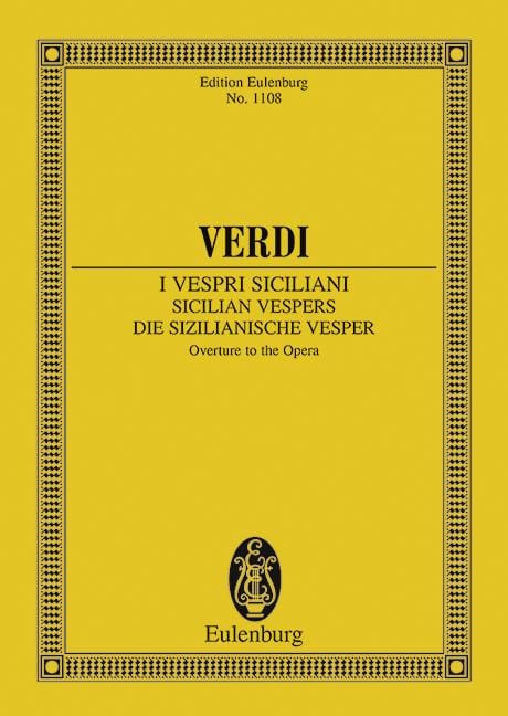 Sicilian Vespers Overture 威爾第．朱塞佩 西西里晚禱序曲 總譜 歐伊倫堡版 | 小雅音樂 Hsiaoya Music