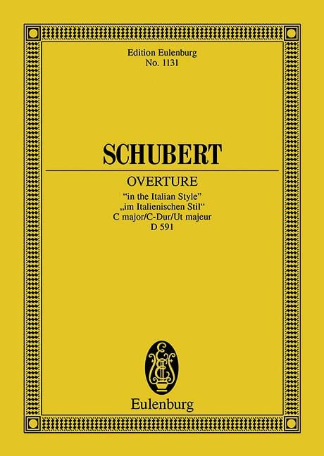 Overture in the Italian Style C major D 591 舒伯特 序曲 風格大調 總譜 歐伊倫堡版 | 小雅音樂 Hsiaoya Music
