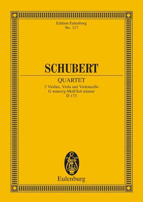 String Quartet G minor op. posth. D 173 舒伯特 弦樂四重奏小調 總譜 歐伊倫堡版 | 小雅音樂 Hsiaoya Music