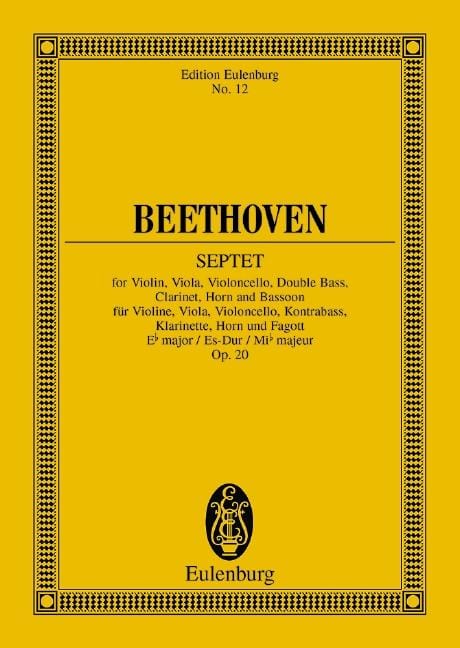 Septet Eb major op. 20 貝多芬 七重奏大調 總譜 歐伊倫堡版 | 小雅音樂 Hsiaoya Music