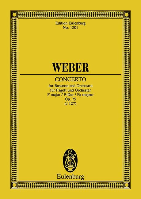 Concerto F major op. 75 JV 127 韋伯．卡爾 協奏曲大調 總譜 歐伊倫堡版 | 小雅音樂 Hsiaoya Music