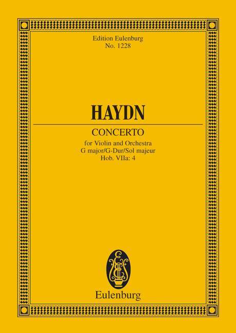 Concerto G major Hob. VIIa: 4 海頓 協奏曲大調 總譜 歐伊倫堡版 | 小雅音樂 Hsiaoya Music