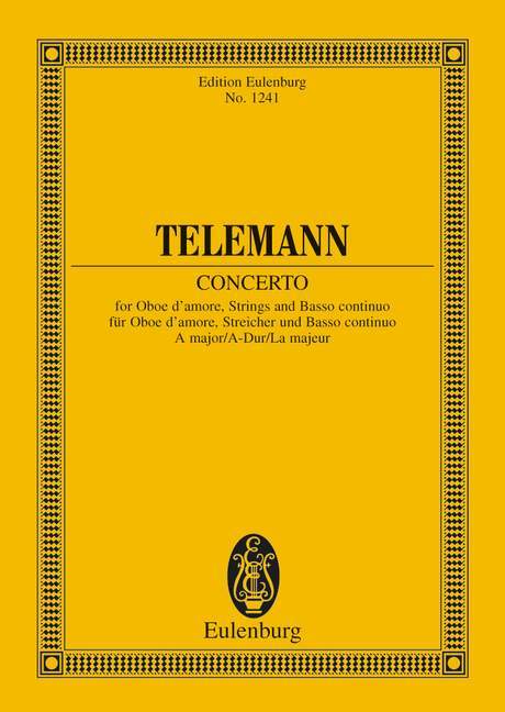 Concerto A major 泰勒曼 協奏曲大調 雙簧管 一把以上加管弦樂團 歐伊倫堡版 | 小雅音樂 Hsiaoya Music
