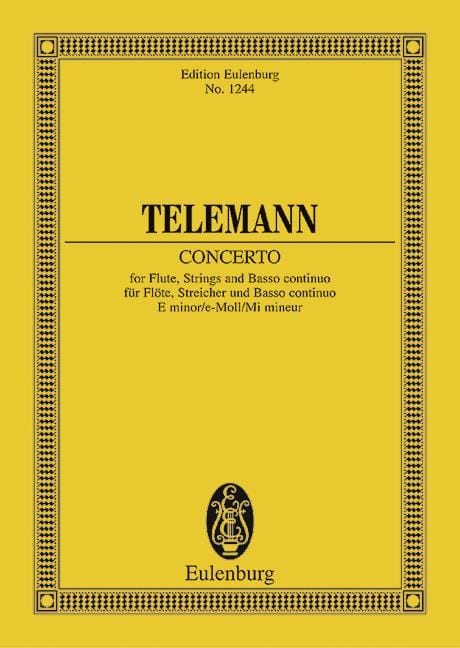 Concerto E minor 泰勒曼 協奏曲小調 長笛加管弦樂團 歐伊倫堡版 | 小雅音樂 Hsiaoya Music