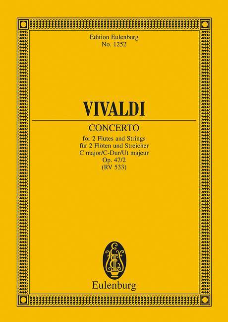 Concerto grosso C major op. 47/2 RV 533/PV 76 韋瓦第 大協奏曲大調 長笛加管弦樂團 歐伊倫堡版 | 小雅音樂 Hsiaoya Music
