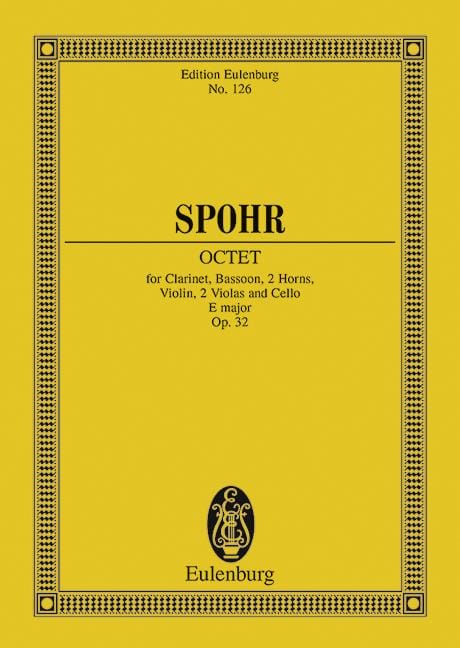 Octet E major op. 32 許伯爾 八重奏大調 總譜 歐伊倫堡版 | 小雅音樂 Hsiaoya Music