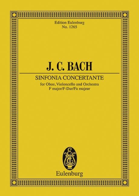 Sinfonia concertante in F major 巴赫約翰‧克里斯提安 交響曲複協奏曲 大調 總譜 歐伊倫堡版 | 小雅音樂 Hsiaoya Music