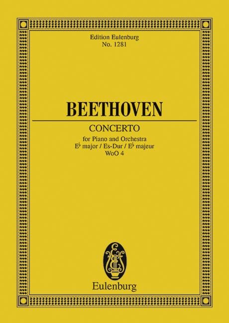 Concerto Eb major WoO 4 including all cadences written by the composer himself 貝多芬 協奏曲大調 作曲家 總譜 歐伊倫堡版 | 小雅音樂 Hsiaoya Music