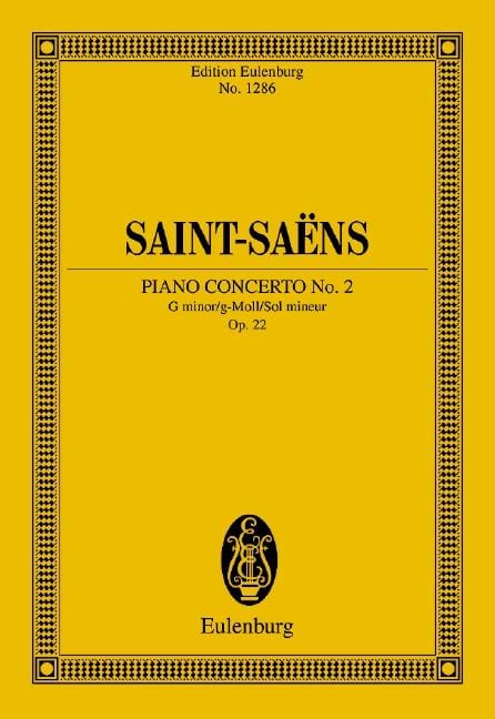 Concerto No. 2 G minor op. 22 聖桑斯 協奏曲 小調 總譜 歐伊倫堡版 | 小雅音樂 Hsiaoya Music
