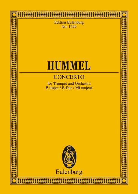 Concerto E major 胡麥爾．約翰 協奏曲大調 總譜 歐伊倫堡版 | 小雅音樂 Hsiaoya Music