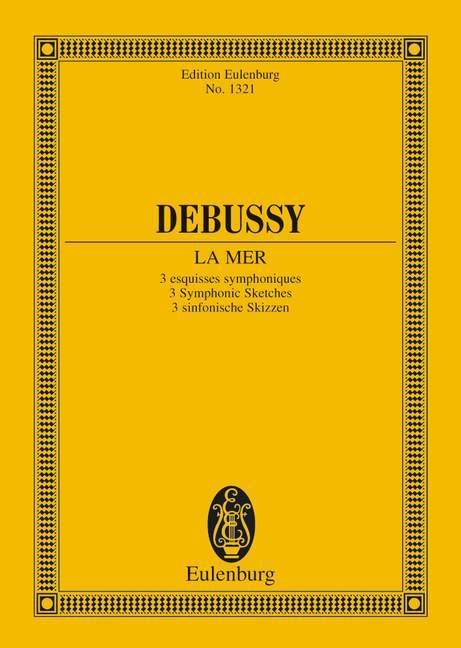 La Mer 3 Symphonic Sketches 德布西 海 總譜 歐伊倫堡版 | 小雅音樂 Hsiaoya Music