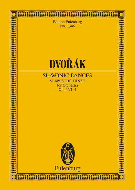 Slavonic Dances op. 46/1-4 B 83 德弗札克 斯拉夫舞曲 總譜 歐伊倫堡版 | 小雅音樂 Hsiaoya Music